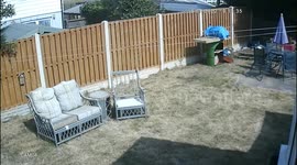 UK fires: Dramatic moment suspected barbecue or garden fire lit before engulfing nearby houses