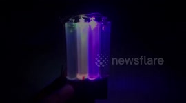 Amazing Light Effect Using RGB Light And Glue Stick | Simple Glue Stick Light Show