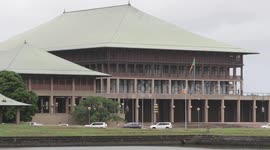 Heavy military presence around parliament as new president is elected in Sri Lanka.