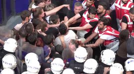Turkish police clash with protesters in Istanbul on the anniversary of the Suruc massacre