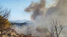 Spain: Smoke Billows From Partially Contained Cebreros Fire In Avila