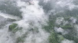 Clouds Hover Over The Zhilan Valley In Yichang, Hubei, China