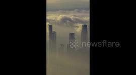 Time-lapse Footage Of Clouds Over the ASEAN Business District in Nanning, China