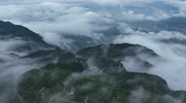 Footage Of Three Gorges After Rain In Yichang, China