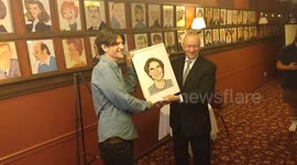 Alex Timbers x Sardi's Caricature Unveiling In NY, US