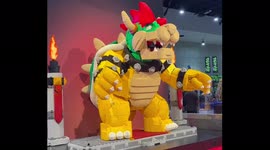 Comic Con Animatronic Lego Bowser In San Diego, US