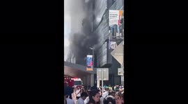 US: Fire Erupts At Brickell City Centre In Miami, FL