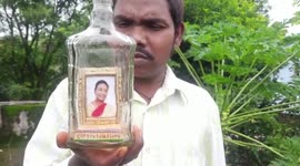 Artist makes photo frame of India's 15th President inside 750ml bottle in eastern India