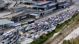 Huge queues at the Port of Dover cause hours of delays for travellers.
