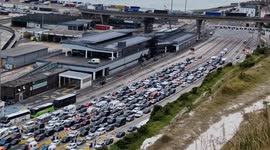 Motorists exit their vehicles as critical incident in Dover causes hour-long queues