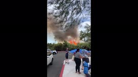 US: Fire Breaks Out At Sunset Park Near Las Vegas Airport 3