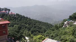 This video is from the Mussoorie area, which is called the queen of mountains of Uttarakhand state of India.