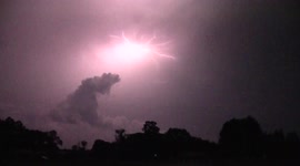 Lightning from severe storm crackles across skies of Ohio and Pennsylvania