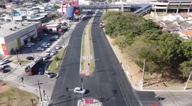 Aerial view of Avenida Eliseu de Almeida in São Paulo, Brazil