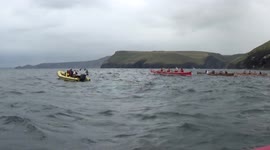 Gig Racing today at Boscastle, we managed to get a few races done but eventually the wind won lol so we abandoned it and went the pub lol