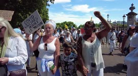 Covid vaccine victim march for our children, London, UK