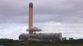 Remains of Yorkshire's last coal fired power station reduced to rubble in spectacular explosion