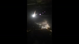 Dubai city night view from Sky
