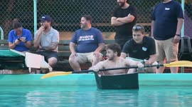 Cardboard Boat Regatta – Crystal Pool, Knoebels Grove. Pa Heat #4