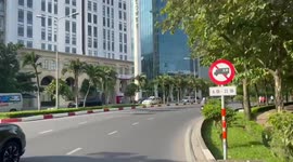 Driving through the crazy streets of Ho Chi Minh City