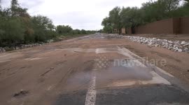 Flash Flood Damage - Oro Valley, Arizona - Linda Vista Blvd, Tucson, AZ - 7/24/22