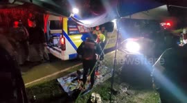 Belgian tourist, 30, drowns in river after rubber dinghy capsizes while rafting in Thailand