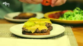 Chef uses rice and hash browns as unique but tasty burger bun alternatives