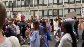 Doctors march to Downing Street in protest over pay