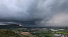 Timelapse shows rare supercell in Ireland