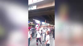 Burmese protesters furious over political executions march in Bangkok, Thailand