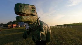 Dancing Pennsylvania Dinosaurs at Dusk