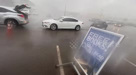 Tornado-warned storm with hail tatters Northern Colorado