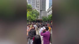 Earthquake shakes buildings in Philippines business district as shoppers evacuate
