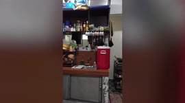Magnitude 7 earthquake shakes kitchen mug rack in the Philippines
