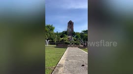 Historic belfry crumbles as magnitude 7 earthquake jolts the Philippines