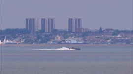 Powerboat Thunder Child II attempts London to Monaco speed record off Kent, UK