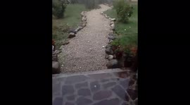 Tennis ball-sized hail pummels Italian town