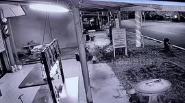 Driver slams into beauty salon after 'having drunken party with girlfriend'