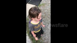 Girl Pooped in Driveway
