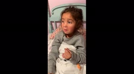 Girl Spits Out Jelly Bean