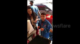 Boy coughs up oyster after trying the seafood for first time