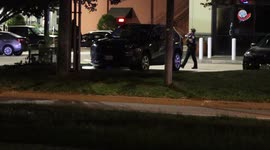 Two men were arrested after a shooting at a cafe in west Harris County