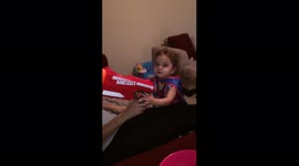 Girl Shoots Nerf Gun
