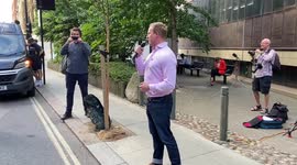 Labour MP Sam Tarry speaks at BT strike days after sacking