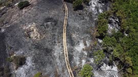 Italy: Sanctuary San Michele fire, Fires in Campania, caused by drought and rising temperatures, are increasing more and more.