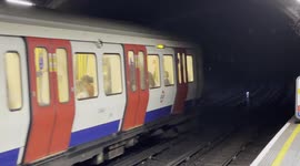 London Underground Trains coming and going