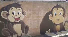 Zoo welcomes visitors with newly opened 3D art zone in Thailand