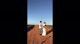 Beautiful wedding proposal with plane written on the wing.  Will you marry me Yasmin