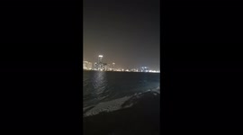 Abu-Dhabi night view corniche