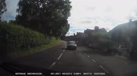 Crazy driver tries to overtake as we are turning, he nearly had a head on with a car travelling at 40mph.